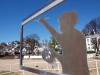 Blankenese Skulptur am Hafen